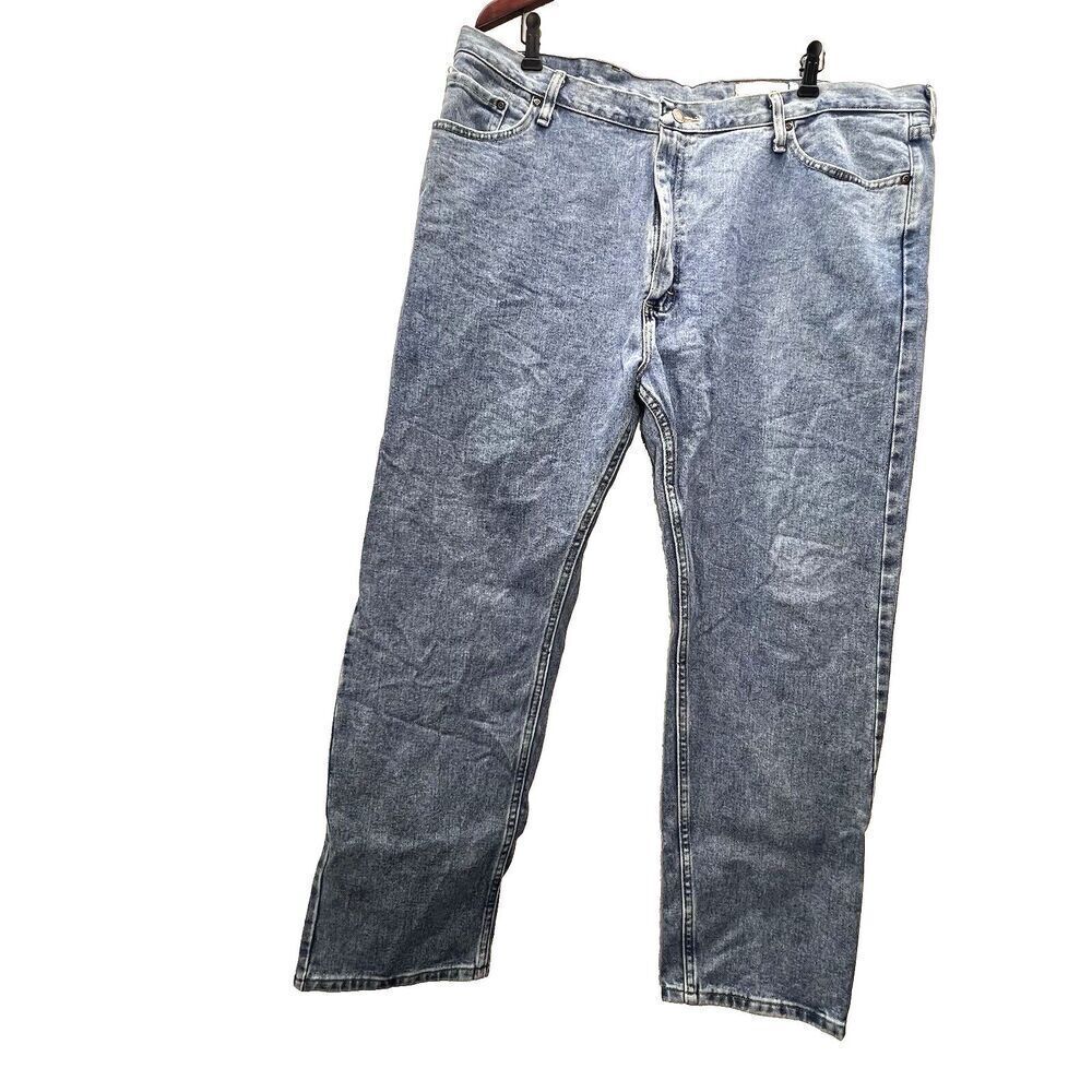 Wrangler Regular Fit boot cut Jeans Mens size 42x30 Blue casual Medium Wash